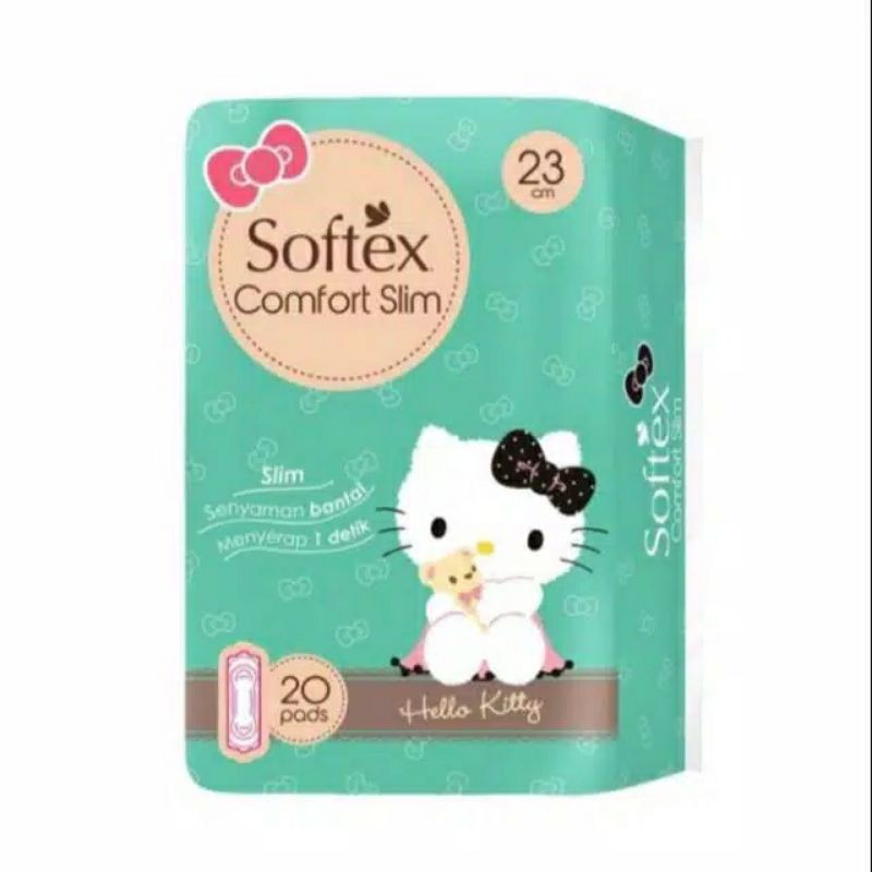 Softex Comfort Slim Non Wing HELLO KITTY