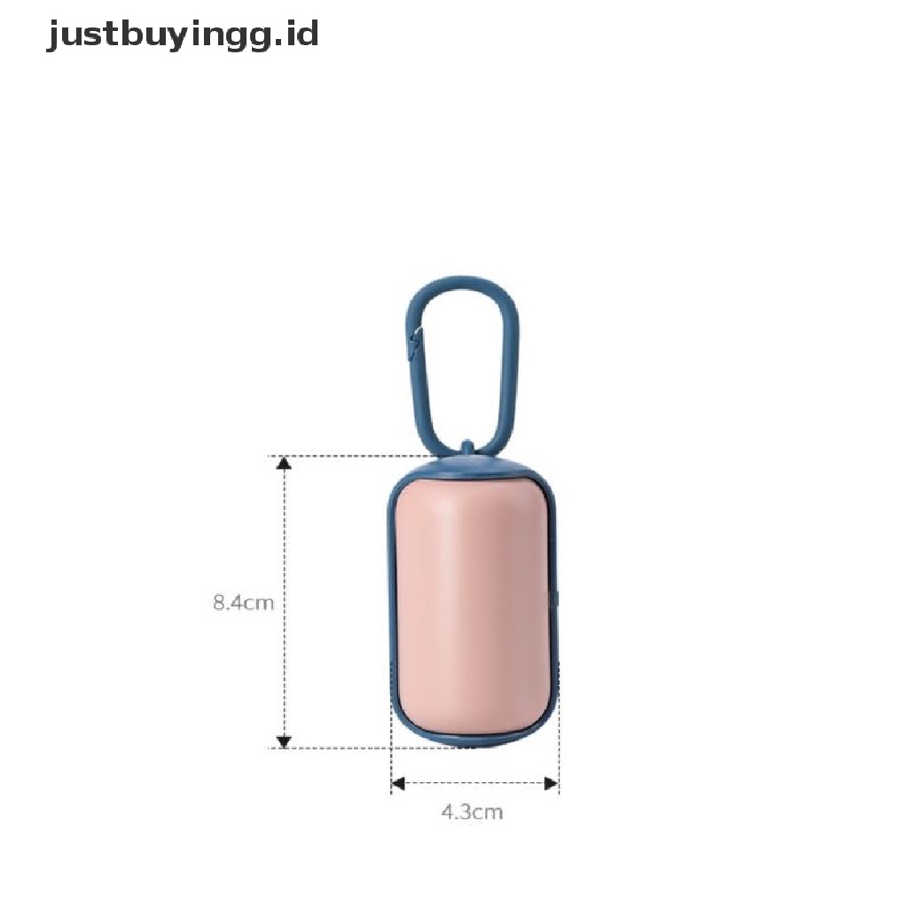 [justbuyingg.id] Pet Garbage Box Portable Dog Poop Waste Bag Dispenser Outdoor Carrier Clean ID