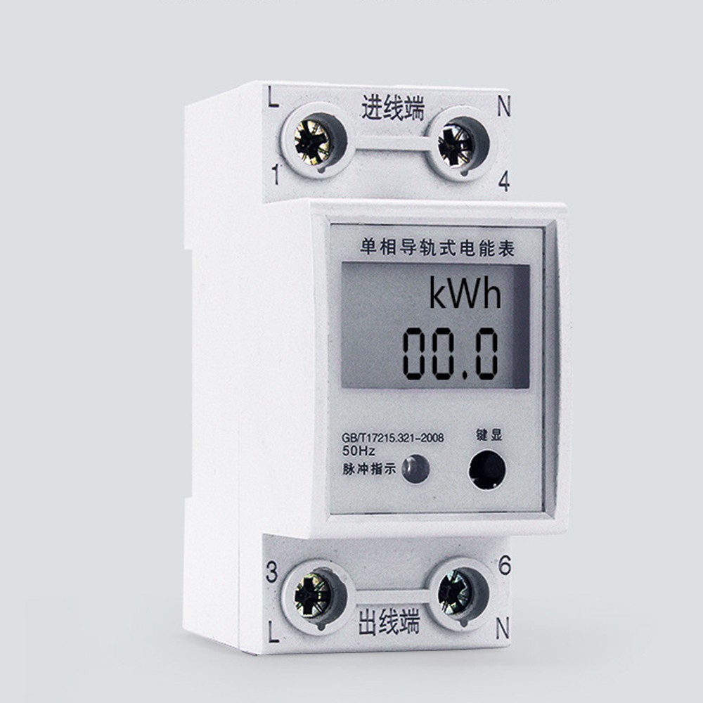 Taffware KWH Alat Pengukur Listrik LCD Smart Power Voltmeter 220V 80A - DDS7629 - White