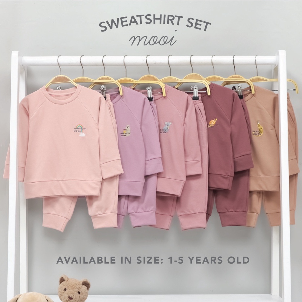 Mooi Sweatshirt Set / Setelan anak