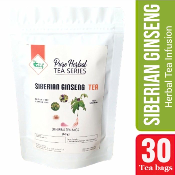 

(BISA COD) Siberian Ginseng Tea : Siberian Ginseng Eleuthero Root Tea (30 TeaBag)