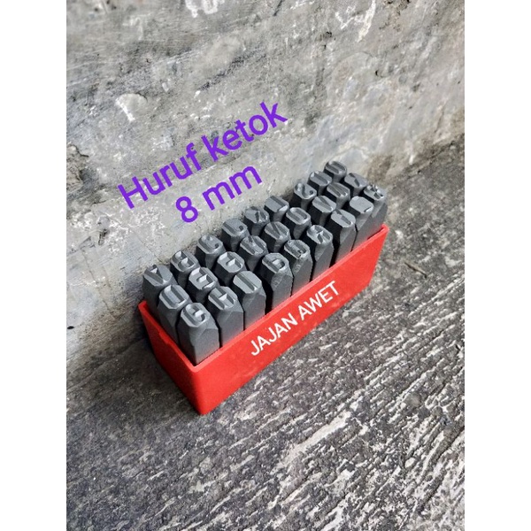 Huruf ketok 8 mm - mata ketok 8 mm huruf