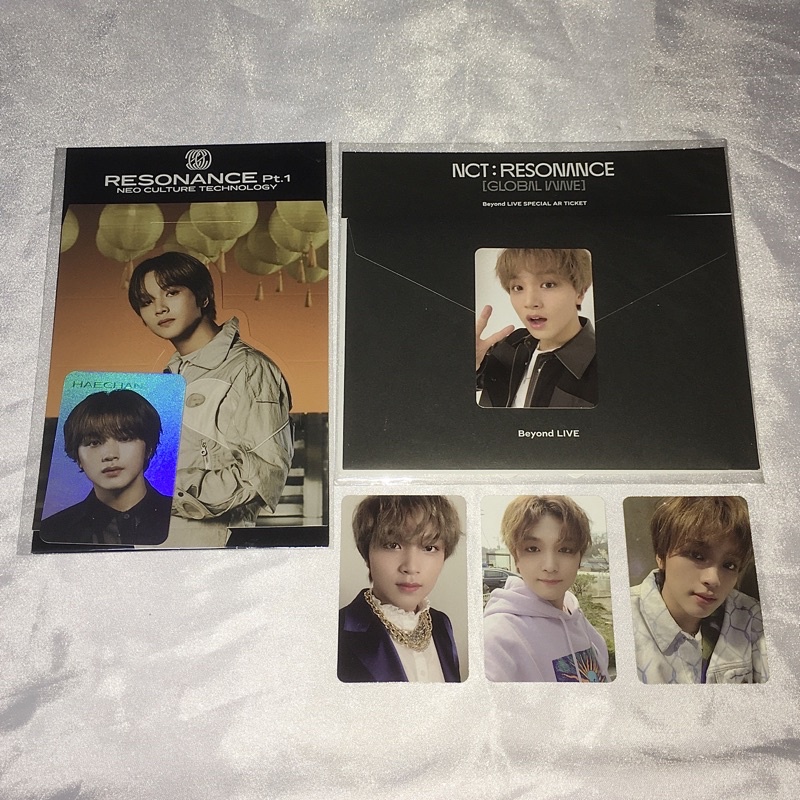 PHOTOCARD PC HAECHAN PAST RIDIN ROLLIN AR TICKET RESONANCE HOLO PT.1