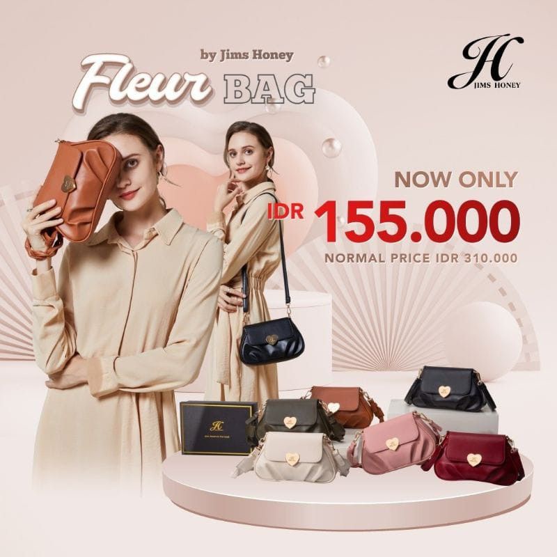 Fleur bag Jims Honey,tas slempang wanita