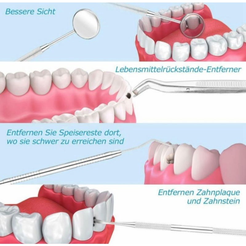 ALAT PERAWATAN GIGI SCALING TEETH DENTAL CARE 5 in 1 KESEHATAN GIGI DAN MULUT