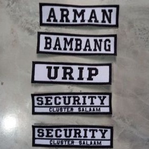 Bet Nama // Name Tag // Nama Dada // Papan Nama Bebas Request //Mak 12 Huruf