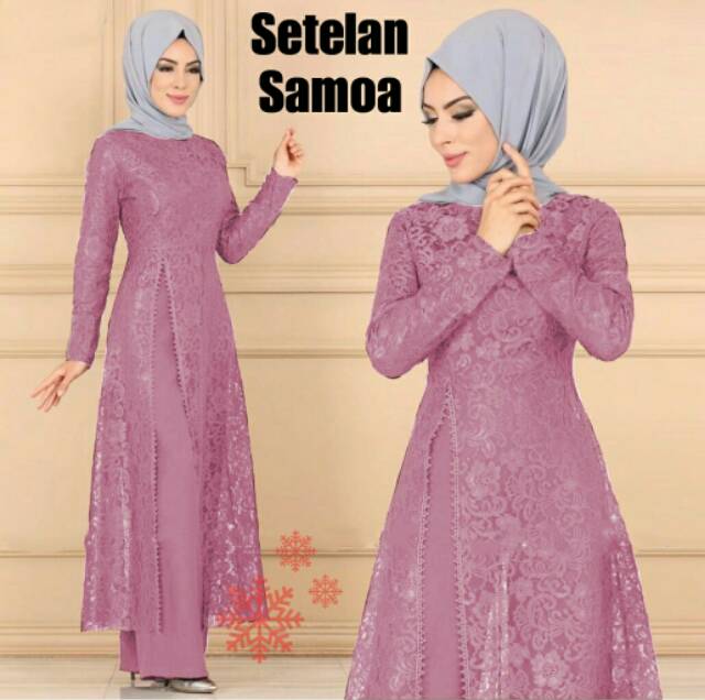 XC - Stelan Samoa / Stelan Moam Jumbo Terbaru / Stelan Wanita Ngetrend / Stelan Fashion Muslim