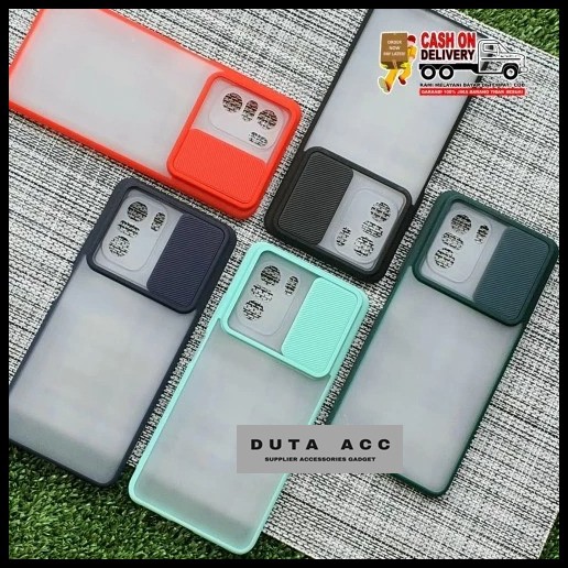 MI POCO F3 CASE SLIDE SLIDING CASE DOVE MATTE CASE SHOCKPROOF