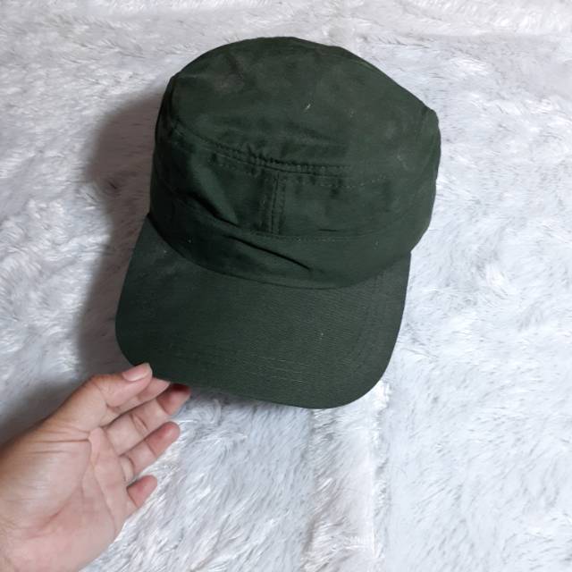 TOPI komando Warna Hijau Botol/Hijautua