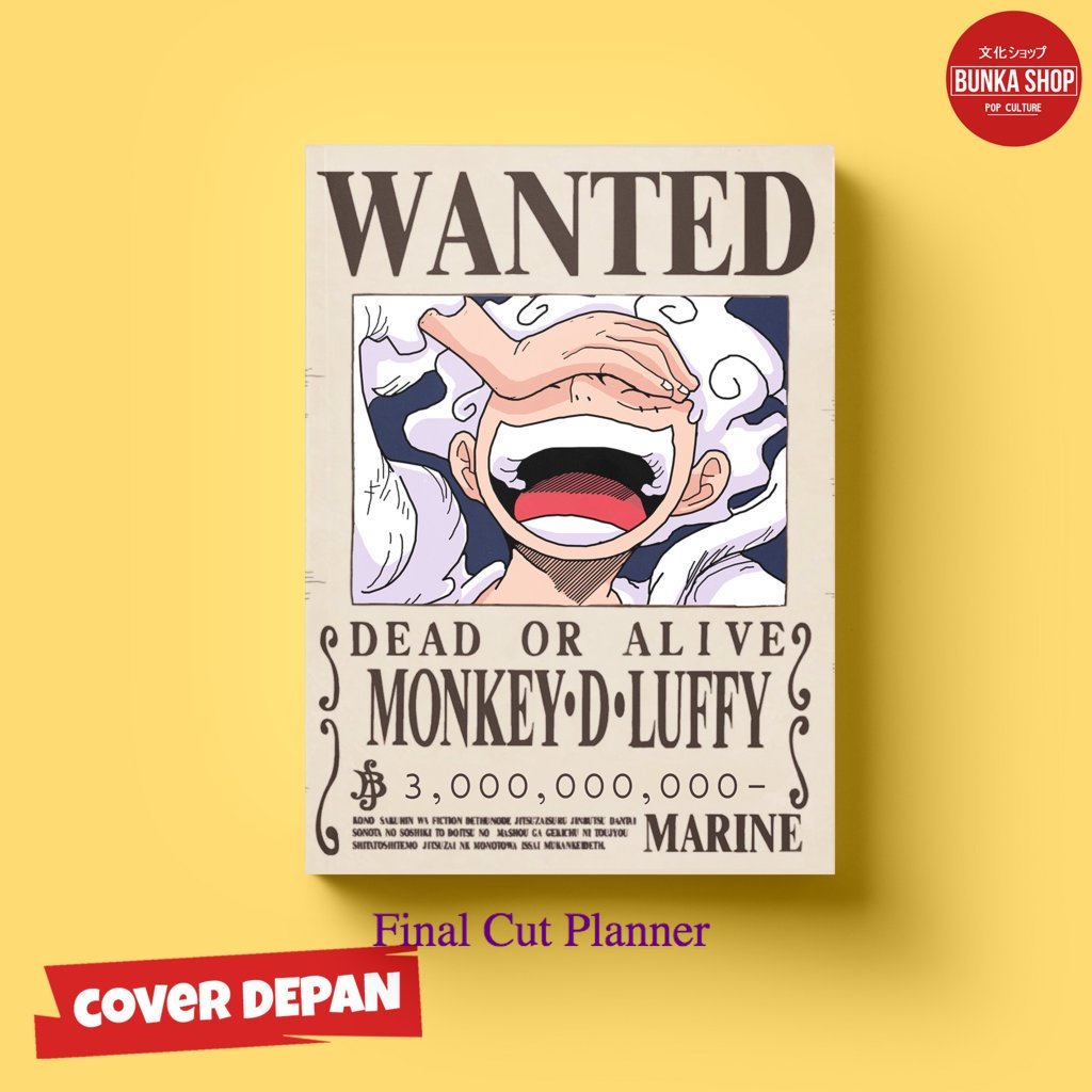 

Pocket Note Anime One Piece Character Bounty