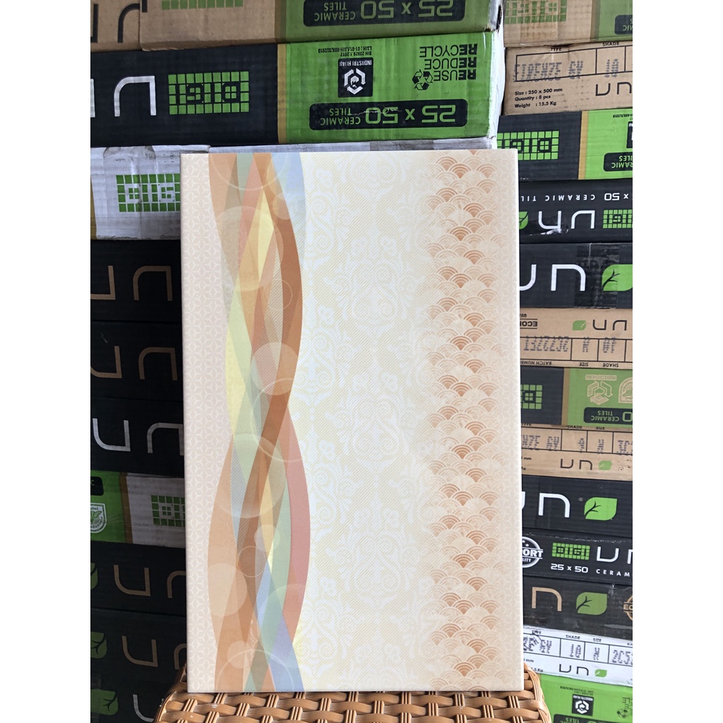 Keramik Dinding UNO Orange Mozaik 25x40