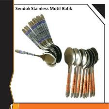 Sendok Makan Stainless Motif Batik Stainless Tebal / sendok Batik stainless tebal / Sendok Stainless- SATUAN PER PCS