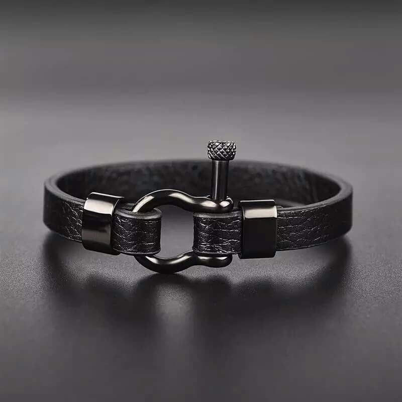 Gelang Kulit Titanium Baut Terkini Pria & Wanita