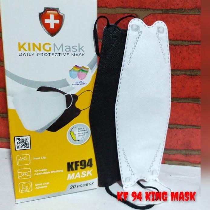 Best - Masker KING MASK KF94 4ply Earloop 20pc Kemenkes 