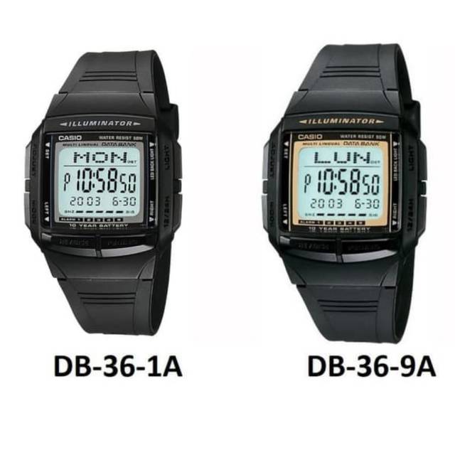 Jam Tangan Pria Casio DB-36-1AVDF DB-36-9AVDF Series Original