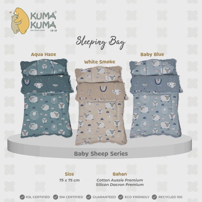 Kuma Kuma Sleeping Bag - Baby Sheep Series