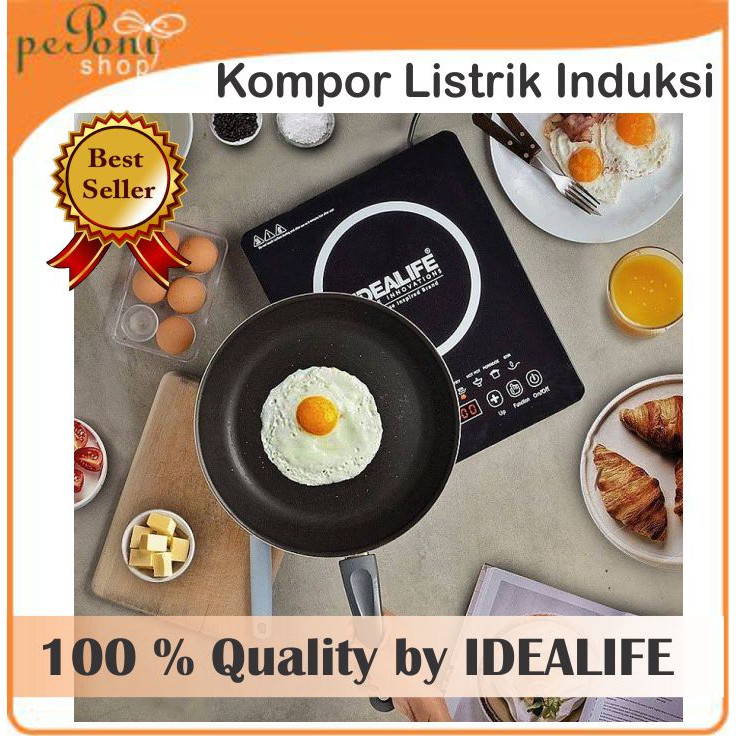 Kompor Listrik Induksi 1 tungku // Induction Cooker IDEALIFE iL-201
