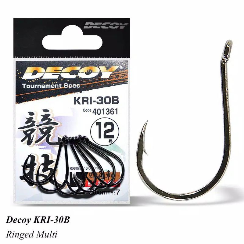 Kail Pancing DECOY KRI 30B JAPAN | mata pancing warna hitam metalik