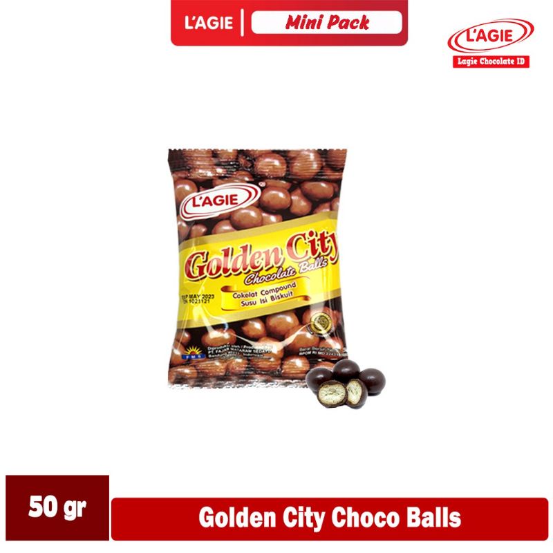 L'agie Golden City Choco ball  50gr