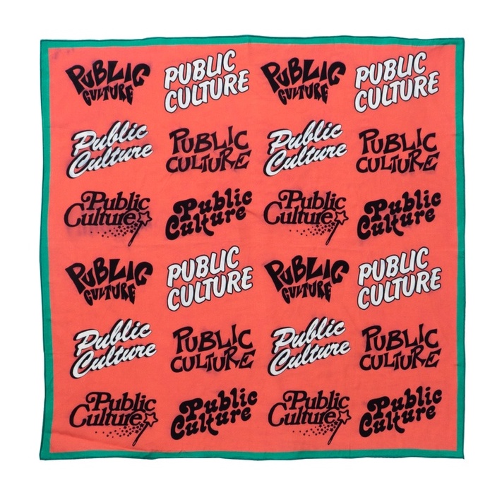 Public Culture - Typo Bandana - Peach