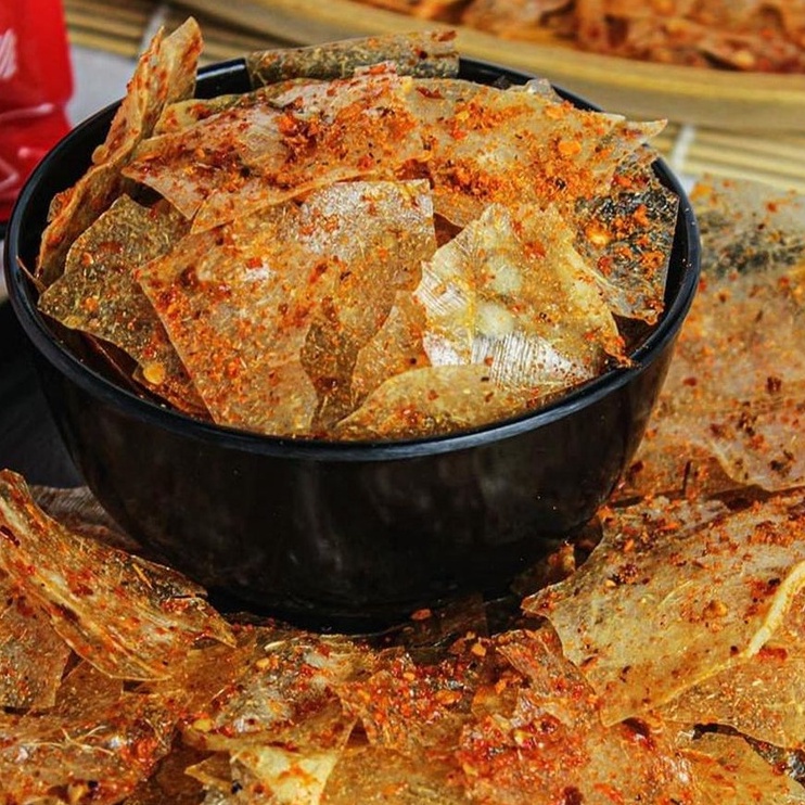 

100gr Keripik Kaca Kripca Oven Pedas Daun Jeruk