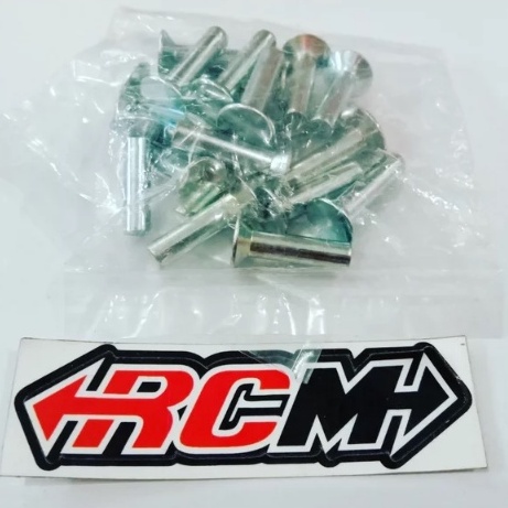 HRGA PRBJI KLIP CLIP PAKU KELING KARET RONGSEL RONSEL RUMAH KOPLING VEGA JUPITER Z FIZR F1ZR ALFA SIGMA V80 V75 SUPRA GRAND LEGENDA PRIMA DLL UK 1.8 CM