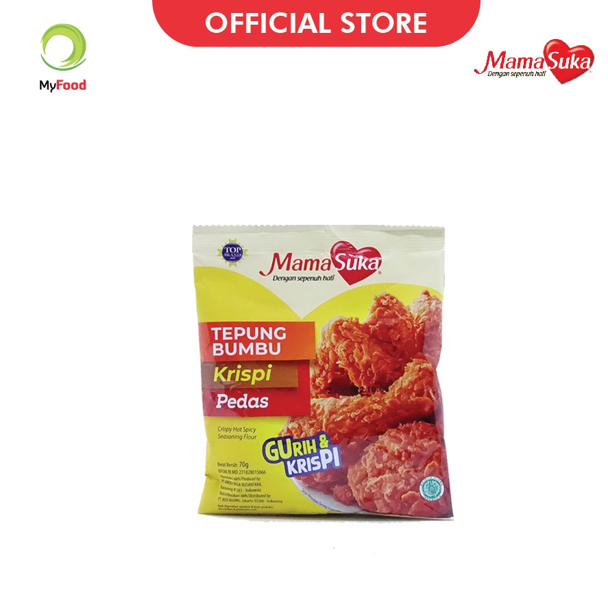 

⭐YAKUI MART⭐MamaSuka - Tepung Bumbu Krispi Pedas 70 gr