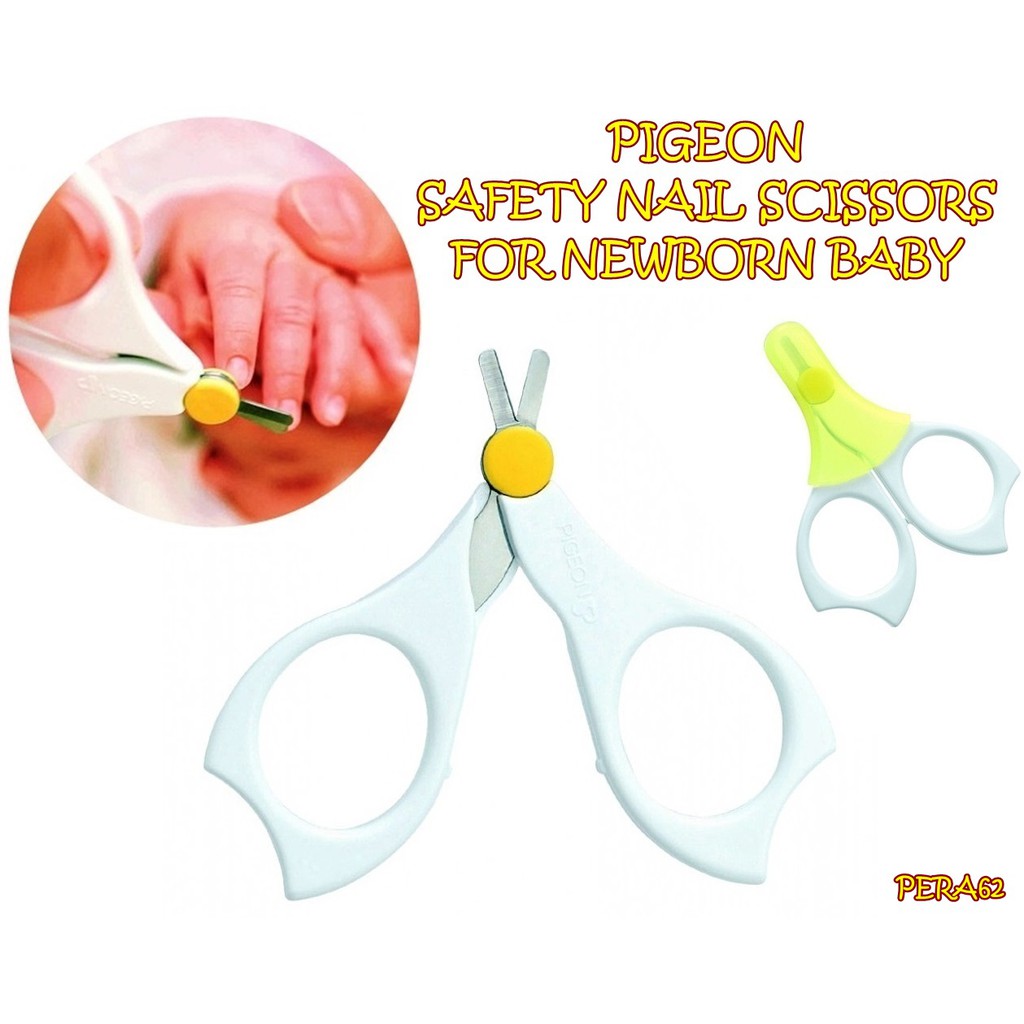 PERA62 PIGEON SAFETY NAIL SCISSORS FOR NEWBORN BABY GUNTING KUKU