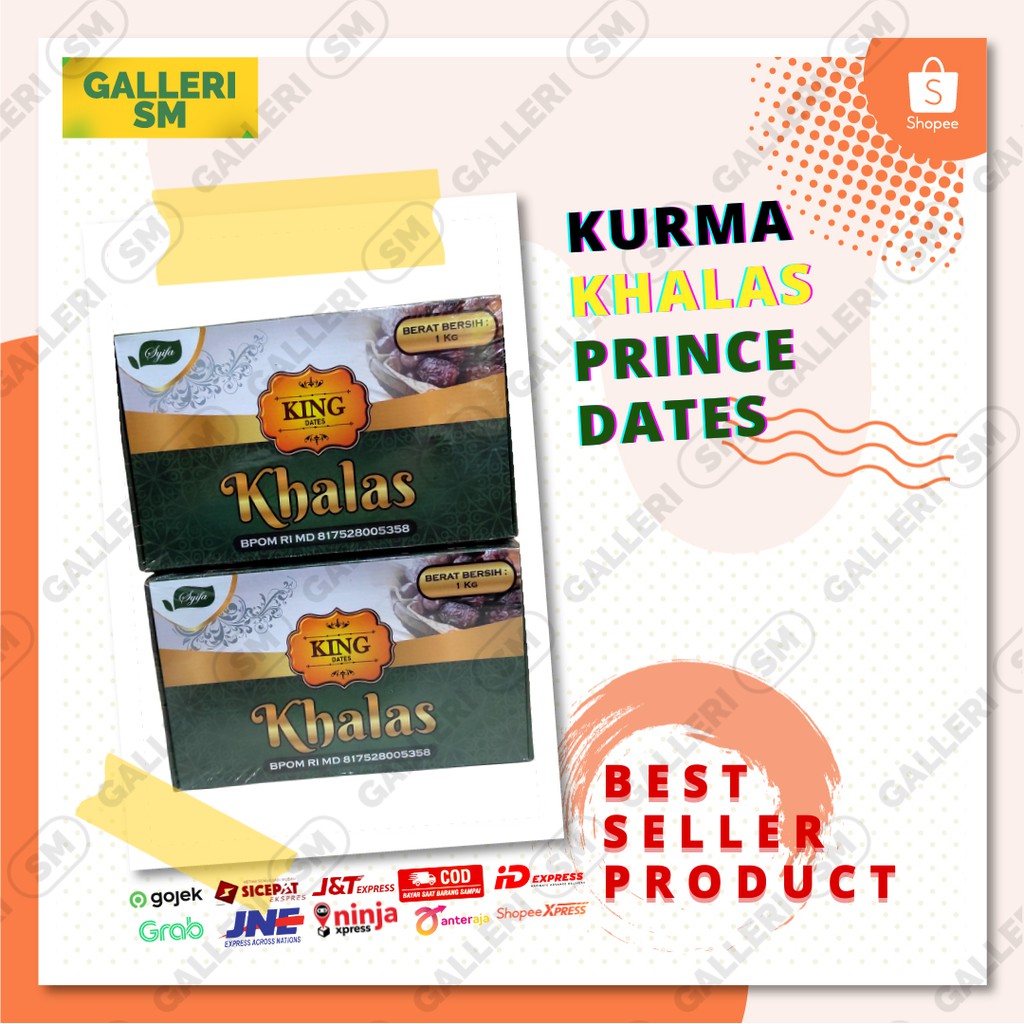 

Kurma Prince Dates 1 Kg Premium Kualitas Terbaik Kemasan Dalam BOX