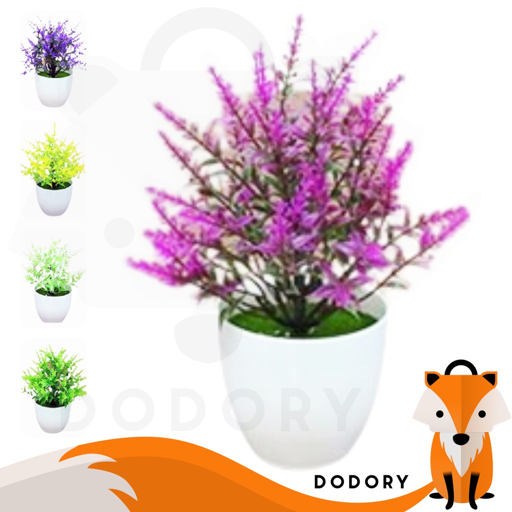 DODORY PT38 Pot Tanaman Hias Bunga Hias Plastik Ornamen Pot Bongsai Artificial Flower Decoration