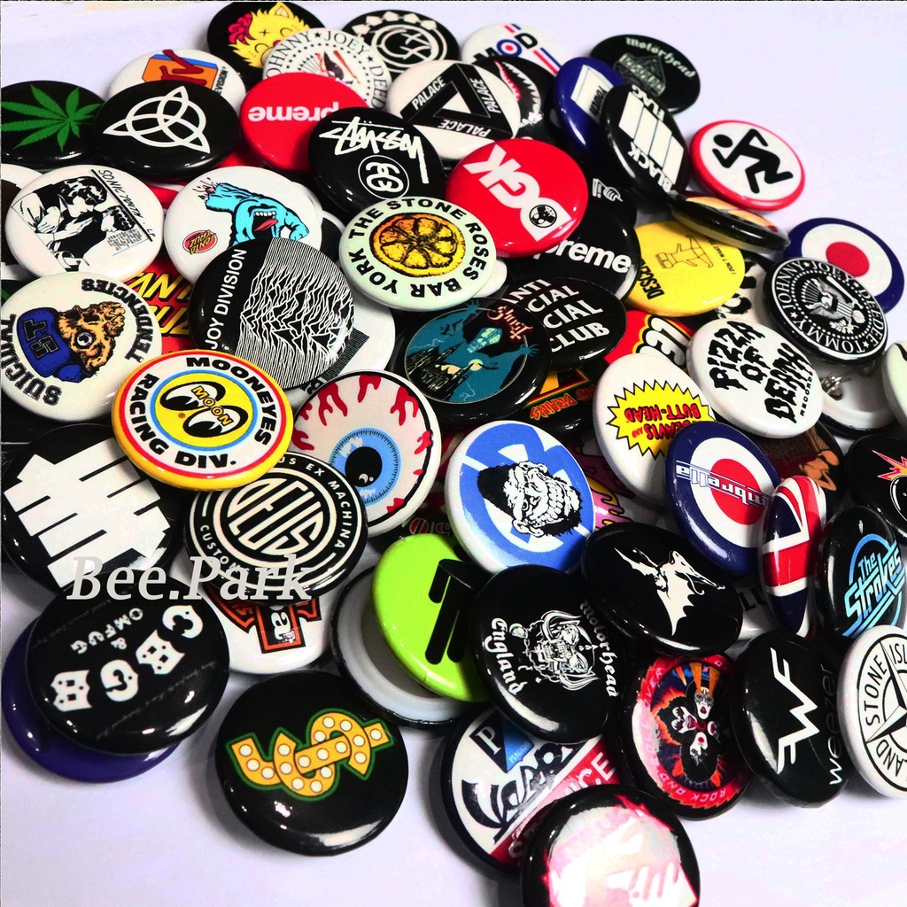 PIN BROSH/PIN EMBLEM BAND MUSIK/BRAND UKURAN 2,5mm