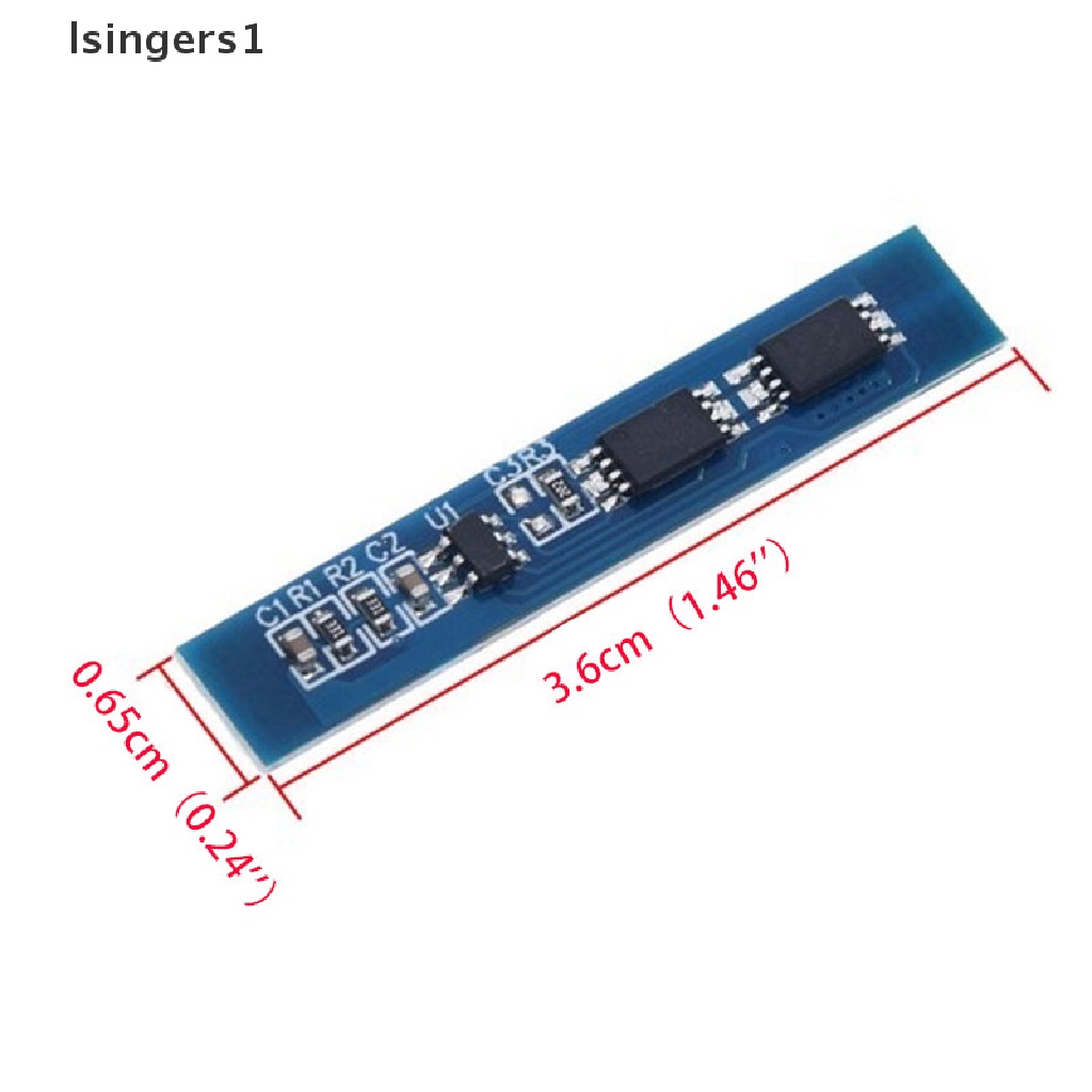 (lsingers1) Modul Board BMS Pelindung Charger Baterai Lithium Li-ion 18650 2S 3A 7.4V 8.4V