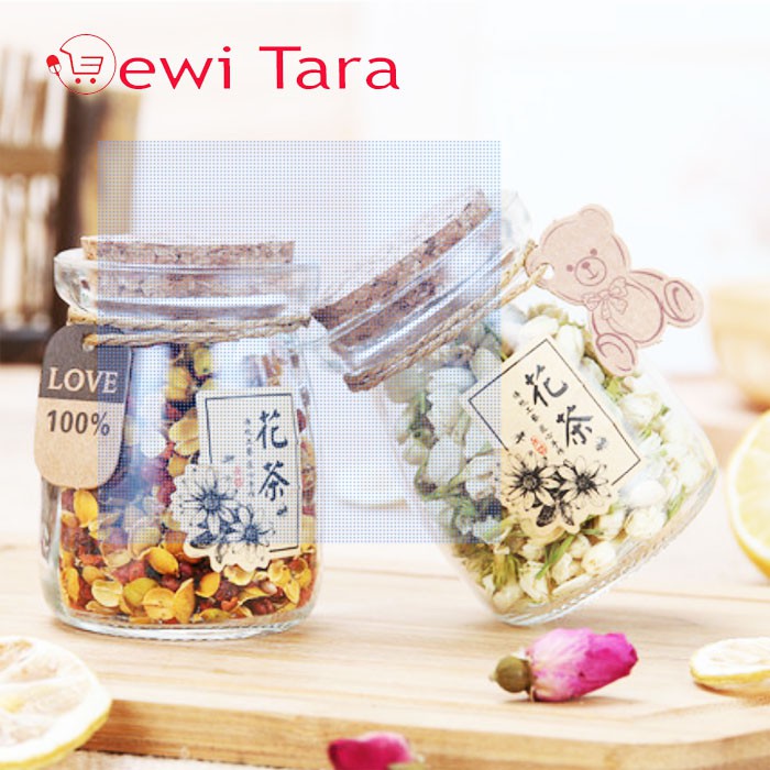 Botol Toples Jar Kaca 100ml 150ml 200ml - Glass Jar - Wish Jar