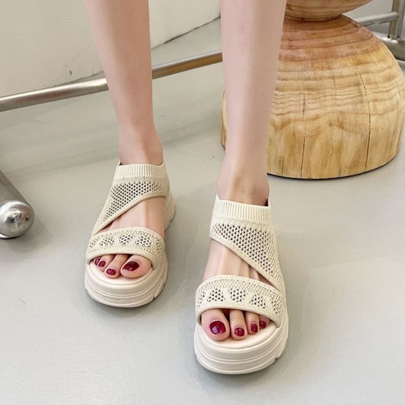 [✅BISA COD] 9013 Sandal Wanita Import KRS Tali Belakang VIRAL 2021 2022