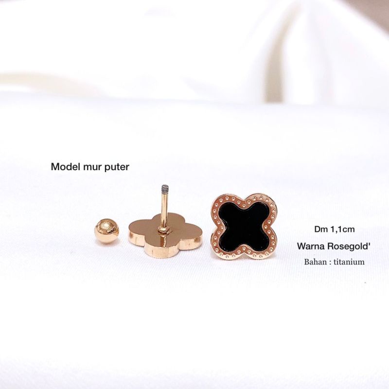 Anting Titanium asli Premium Quality Anti Karat Anti Alergi Anting Stainless steel Ori At203