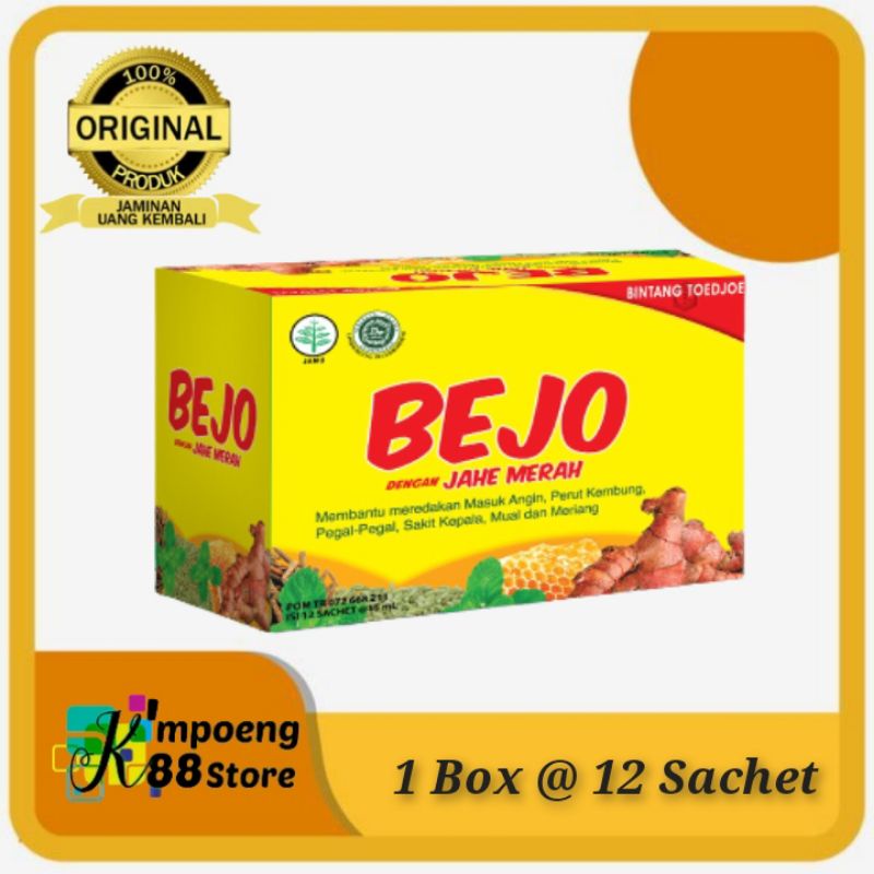 

Bejo Herbal Jahe Merah Bintang Toedjoe 1 Box [12 Sachet] @ 15mL