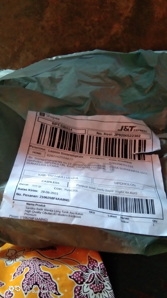 Santika Batik Wanita Long Tunik Ayu Katun High Quality Cibulan #3 Modern Exclusive Premium