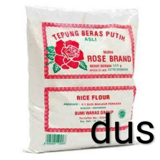 Tepung Beras Putih Rose Brand 500gr Per Dus 20bks Indonesia