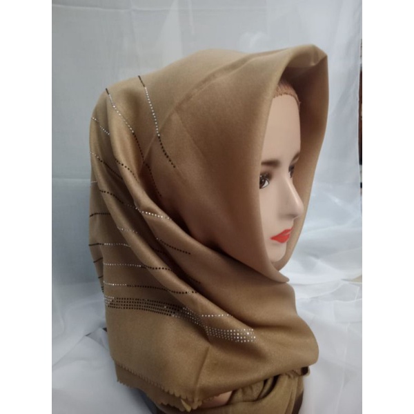 Hijab Segi Empat Sinar Payet / Hijab Pesta / Swarowski (Payet Part 1)