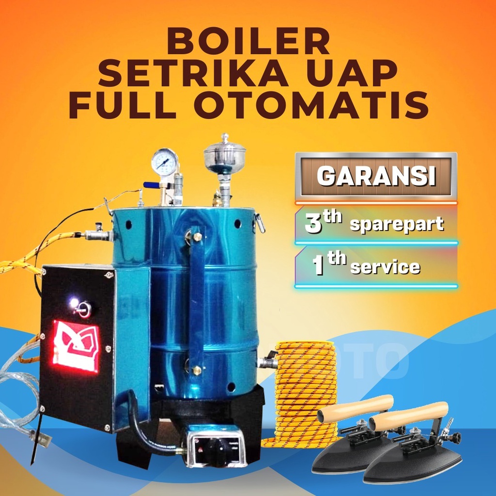 Setrika Uap Steam Boiler MISTERMOTO FULL OTOMATIS 2 Setrika