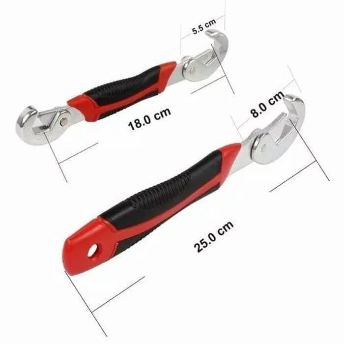 Kunci Pas Serbaguna Snap N Grip 2 Universal Adjustable Wrench Set Kunci Inggris Aneka Macam Fungsi