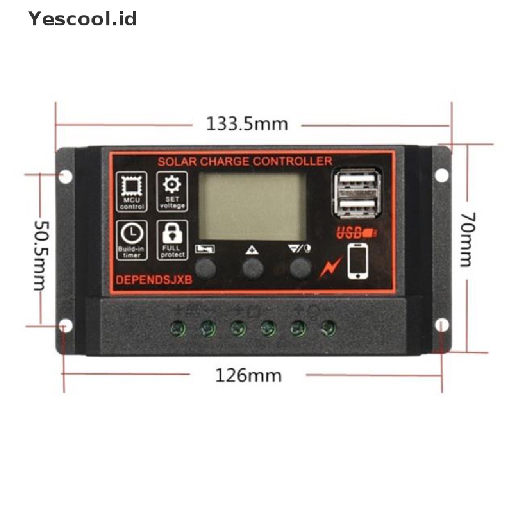 Panel Surya 10a-60a Mppt 12v / 24v