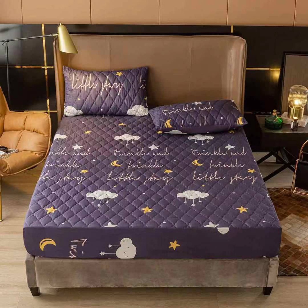 SPREI WATERPROOF IMPORT 180 X 200 CM / SPREI WATERPROOF ORIGINAL ANTI OMPOL SPREI ANTI TEMBUS / SPREI ANTI AIR BAHAN ADEM LEMBUT DAN KARET KELILING SEPREI ANTIAIR KARET KELILING ANTIPANAS ANTI TEMBUS OMPOL-BINTANG AWAN