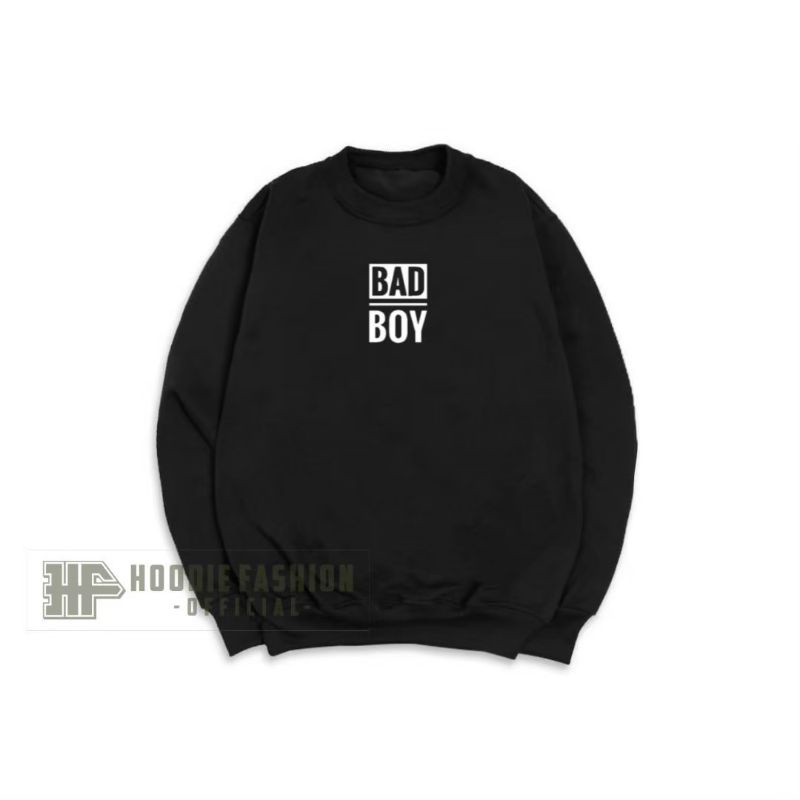 Sweater Jaket Crewneck BAD BOY Distro Bandung ORIGINAL Bahan Cotton Flecce Sedia Big Size Jaket Pria