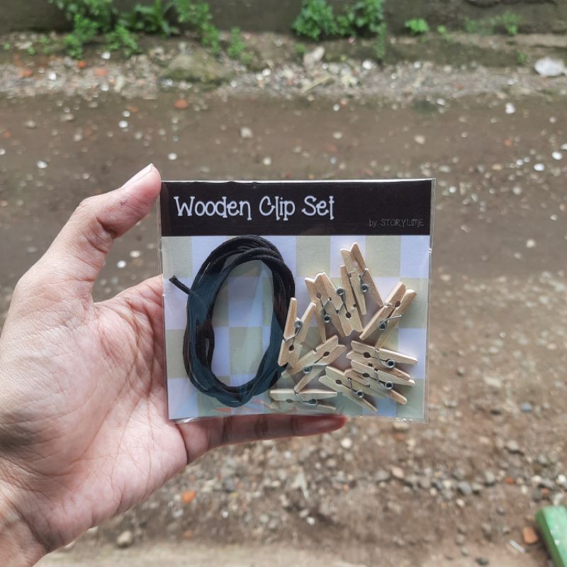 Jepit Kayu Foto / Wooden Clip / Klip Penjepit Foto / Penjepit Jepitan kayu Murah