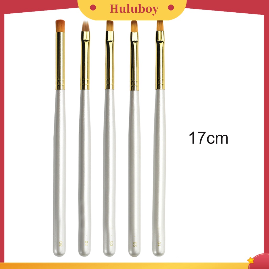 Huluboy Huluboy♡ Kuas Gambar Kuku Bahan Wol Nilon Untuk Salon