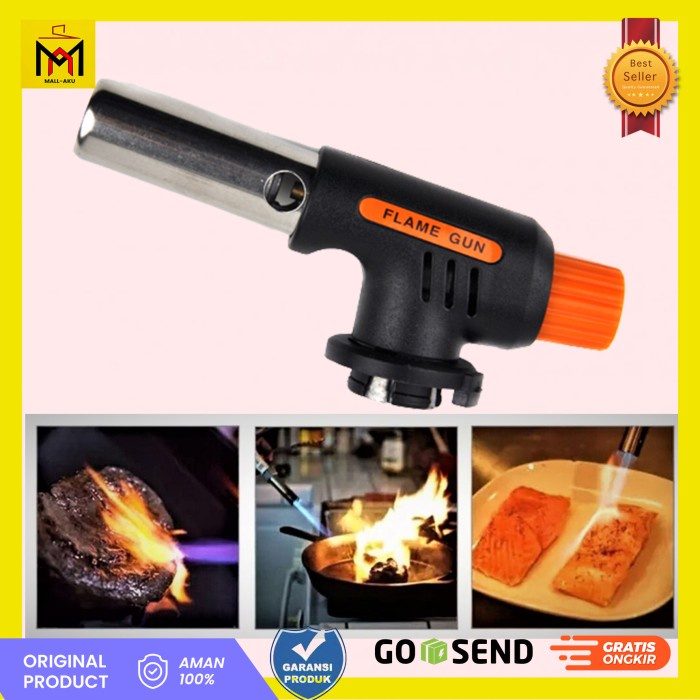 Firetric Gas Torch Obor Serbaguna Pemantik Gas BBQ Daging Las Sepuh Emas Portable