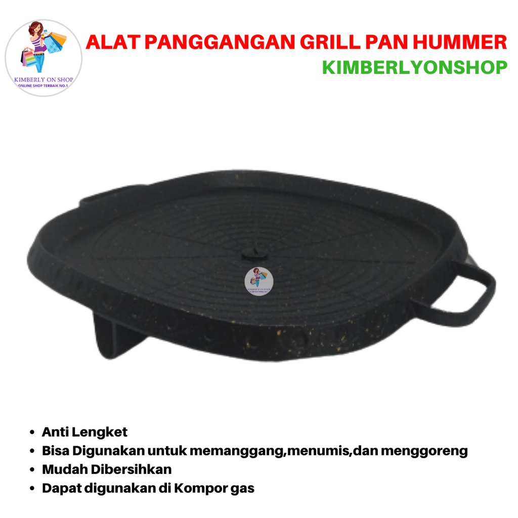 Alat Bakar BBQ Panggangan Bulgogi Square Grill Pan Hummer 32cm