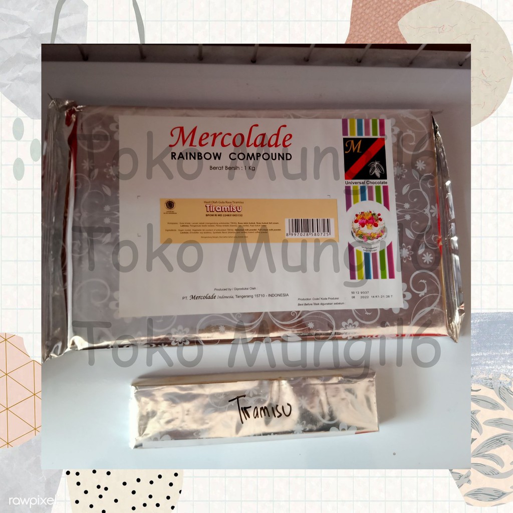 

MERCOLADE COMPOUND TIRAMISU SLICE / COKLAT BATANG MERCOLADE TIRAMISU