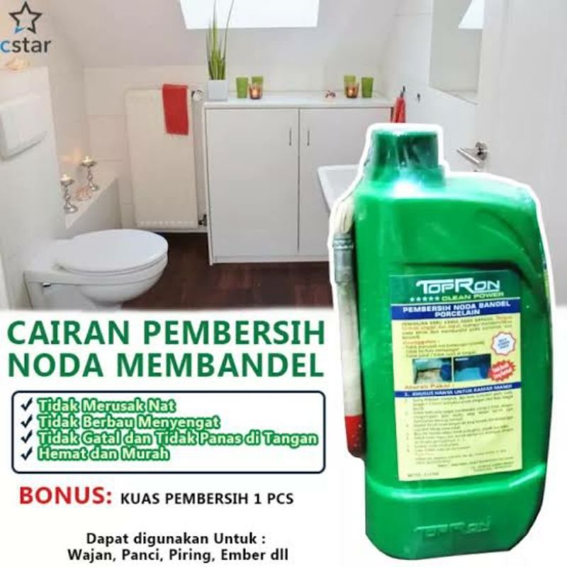 TOPRON CLEAN POWER/ PEMBERSIH SERBAGUNA/ PEMBERSIH KERAMIK DAN PORCELAIN (KHUSUS GOJEK/GRAB)